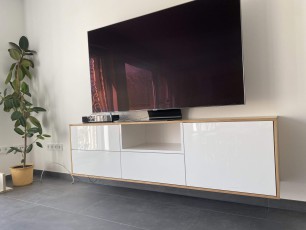 Sideboard Hochglanz Eiche